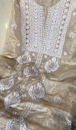 Load image into Gallery viewer, Naaz Women's Lucknowi Handcrafted Kota Chanderi Chikankari Kurta And Dupatta Set - HONC0245245