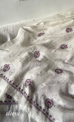 Load image into Gallery viewer, Titlee Women's Lakhnavi Handcrafted Unstitched Mul Chanderi Kurta And Dupatta Set - HONC0324066