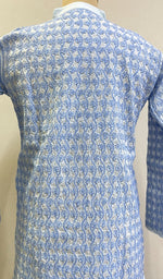 Load image into Gallery viewer, Men's Lucknowi Handcrafted Cotton Chikankari Kurta - HONC0201005