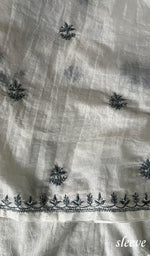 Load image into Gallery viewer, Women's Lakhnavi Handcrafted Mul Chanderi Unstitched Kurta And Dupatta Set - HONC0253435
