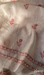 Load image into Gallery viewer, Women's Lakhnavi Handcrafted Maheshwari Mul Chanderi Unstitched Kurta And Dupatta Set - HONC0271870