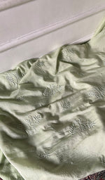 Load image into Gallery viewer, Women's Lakhnavi Handcrafted Muslin Unstitched Chikankari Full Suit - HONC0344376