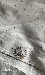 Load image into Gallery viewer, Women's Lakhnavi Handcrafted Mul Chanderi Unstitched Kurta And Dupatta Set- HONC0338724