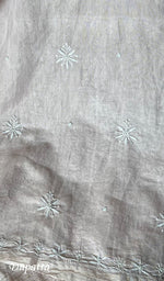 Load image into Gallery viewer, Women's Lakhnavi Handcrafted Mul Chanderi Unstitched Kurta And Dupatta Set - HONC0266910