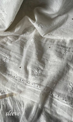 将图像加载到图库查看器中, Women's Lakhnavi Handcrafted Mul Chanderi Unstitched Kurta And Dupatta Set- HONC0267147