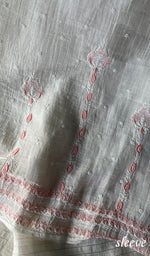 Load image into Gallery viewer, Tasbiya Women's Lakhnavi Handcrafted Mul Chanderi Unstitched Kurta And Dupatta Set - HONC0282552