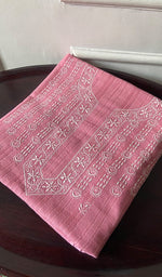 将图像加载到图库查看器中, Aarya Lucknowi Handcrafted Cotton Unstitched Chikankari Unstitched Unisex Kurta Fabric - HONC0544214