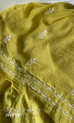 Load image into Gallery viewer, Women's Lakhnavi Handcrafted Mul Chanderi Unstitched Kurta And Dupatta Set- HONC0309531