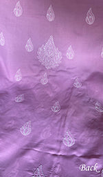 将图像加载到图库查看器中, Women's Lakhnavi Handcrafted Cotton Unstitched Chikankari Suit Material - HONC0360779