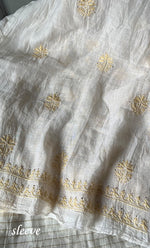 Load image into Gallery viewer, Women's Lakhnavi Handcrafted Mul Chanderi Unstitched Kurta And Dupatta Set- HONC0278949