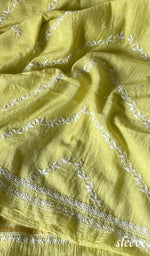 将图像加载到图库查看器中, Women's Lakhnavi Handcrafted Mul Chanderi Kurta And Dupatta Set - HONC0288980