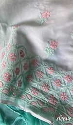 Load image into Gallery viewer, Misba Women's Lakhnavi Handcrafted Unstitched Cotton Chikankari Suit Material - HONC0291812