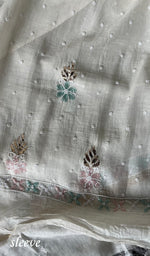 Load image into Gallery viewer, Women's Lakhnavi Handcrafted Mul Chanderi Unstitched Kurta And Dupatta Set - HONC0287740