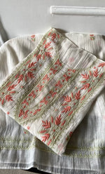 Load image into Gallery viewer, Women's Lakhnavi Handcrafted Mul Chanderi Semi - stitched Kurta And Dupatta Set- HONC0314875