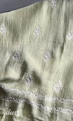 Load image into Gallery viewer, Women's Lakhnavi Handcrafted Mul Chanderi Unstitched Kurta And Dupatta Set - HONC0284727