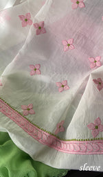 Load image into Gallery viewer, Rumaiza Women's Lakhnavi Handcrafted Unstitched Cotton Chikankari Suit Material - HONC0291819