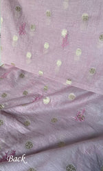 Load image into Gallery viewer, Women's Lakhnavi Handcrafted Mul Chanderi Unstitched Chikankari Full Suit Material - HONC0316859