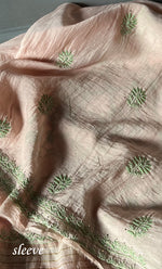 将图像加载到图库查看器中, Women's Lakhnavi Handcrafted Mul Chanderi Unstitched Kurta And Dupatta Set- HONC0273564