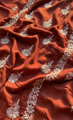 将图像加载到图库查看器中, Women's Lucknowi Handcrafted Modal Cotton Chikankari Kurti - HONC0298733