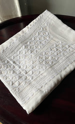 Load image into Gallery viewer, Women's Lakhnavi Handcrafted Modal Cotton Chikankari Unstitched Kurti Fabric - HONC0242107