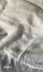 Load image into Gallery viewer, Women's Lakhnavi Handcrafted Mul Chanderi Unstitched Kurta And Dupatta Set- HONC0313317