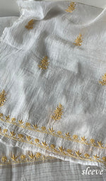 Load image into Gallery viewer, Women's Lakhnavi Handcrafted Mul Chanderi Unstitched Kurta And Dupatta Set - HONC0226787