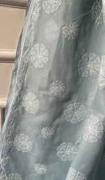 Load image into Gallery viewer, Fairoz Women's Lakhnavi Handcrafted Cotton Chikankari Saree - HONC0232515