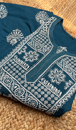 将图像加载到图库查看器中, Women's Lucknowi Handcrafted Cotton Chikankari Kurti - HONC0300979