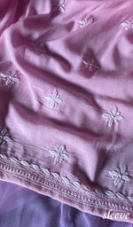 将图像加载到图库查看器中, Women's Lakhnavi Handcrafted Modal Cotton Chikankari Suit Material - HONC0275941