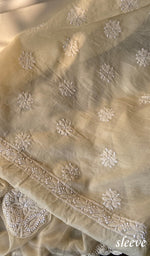 Load image into Gallery viewer, Misba Women's Lakhnavi Handcrafted Unstitched Cotton Chikankari Suit Material - HONC0289730