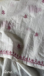 将图像加载到图库查看器中, Women's Lakhnavi Handcrafted Mul Chanderi Unstitched Kurta And Dupatta Set - HONC0284680