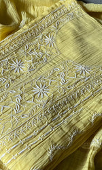 Load image into Gallery viewer, Women's Lakhnavi Handcrafted Mul Chanderi Semi - Stitched Kurta And Dupatta Set - HONC0308701