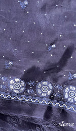 将图像加载到图库查看器中, Women's Lakhnavi Handcrafted Pure Organza Chikankari Unstitched Kurta And Dupatta Set- HONC0272166