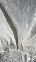 将图像加载到图库查看器中, Women's Lakhnavi Handcrafted Mul Chanderi Semi - Stitched Kurta And Dupatta Set - HONC0266159