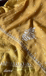 Load image into Gallery viewer, Navedaa Women's Lakhnavi Handcrafted Mul Chanderi UnStitched Kurta And Dupatta Set - HONC0318600