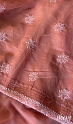 将图像加载到图库查看器中, Misba Women's Lakhnavi Handcrafted Unstitched Cotton Chikankari Suit Material - HONC0289736