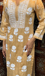 将图像加载到图库查看器中, Women's Lucknowi Handcrafted Cotton Chikankari Kurti - HONC0234307