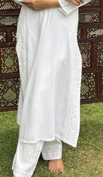 将图像加载到图库查看器中, Women's Lucknowi Handcrafted Modal Cotton Chikankari Kurti - HONC0272597