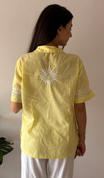 Load image into Gallery viewer, Women's Lakhnavi Handcrafted Cotton Chikankari Top - HONC0376839