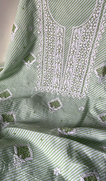 Load image into Gallery viewer, Alisha Women's Lakhnavi Handcrafted Cotton Unstitched Kurta And Dupatta Set - HONC0242689