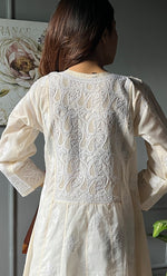 将图像加载到图库查看器中, Women's Lucknowi Handcrafted Cotton Chikankari Kurti - HONC0302846