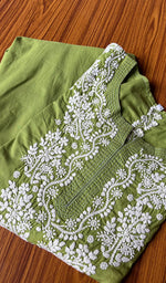 将图像加载到图库查看器中, Meerab Women's Lucknowi Handcrafted Cotton Chikankari Kurti - HONC0301013