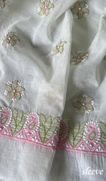 Load image into Gallery viewer, Sidra Women's Lakhnavi Handcrafted Cotton Chikankari Suit Material - HONC0284969