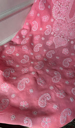 Load image into Gallery viewer, Women's Lakhnavi Handcrafted Cotton Chikankari Unstitched Kurti Fabric - HONC0367470