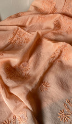 Load image into Gallery viewer, Women's Lakhnavi Handcrafted Mul Chanderi Semi - Stitched Kurta And Dupatta Set - HONC0226783