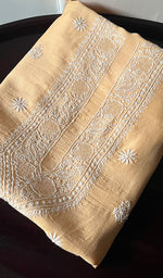 Load image into Gallery viewer, Lucknowi Handcrafted Maheshwari Mul Chanderi Chikankari Unstitched Men's Kurta Fabric - HONC0274613