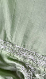 Load image into Gallery viewer, Green Cotton Unstitched Kurta And Dupatta