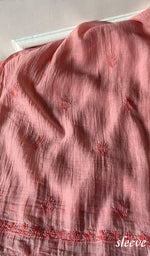 Load image into Gallery viewer, Women's Lakhnavi Handcrafted Mul Chanderi Unstitched Chikankari Full Suit Material - HONC0324508