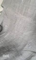 Load image into Gallery viewer, Women's Lakhnavi Handcrafted Mul Chanderi Unstitched Chikankari Full Suit Material - HONC0324473