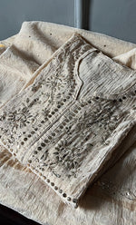 Load image into Gallery viewer, Women's Lakhnavi Handcrafted Tissue Chanderi Semi-Stitched Kurta And Dupatta Set - HONC0312998